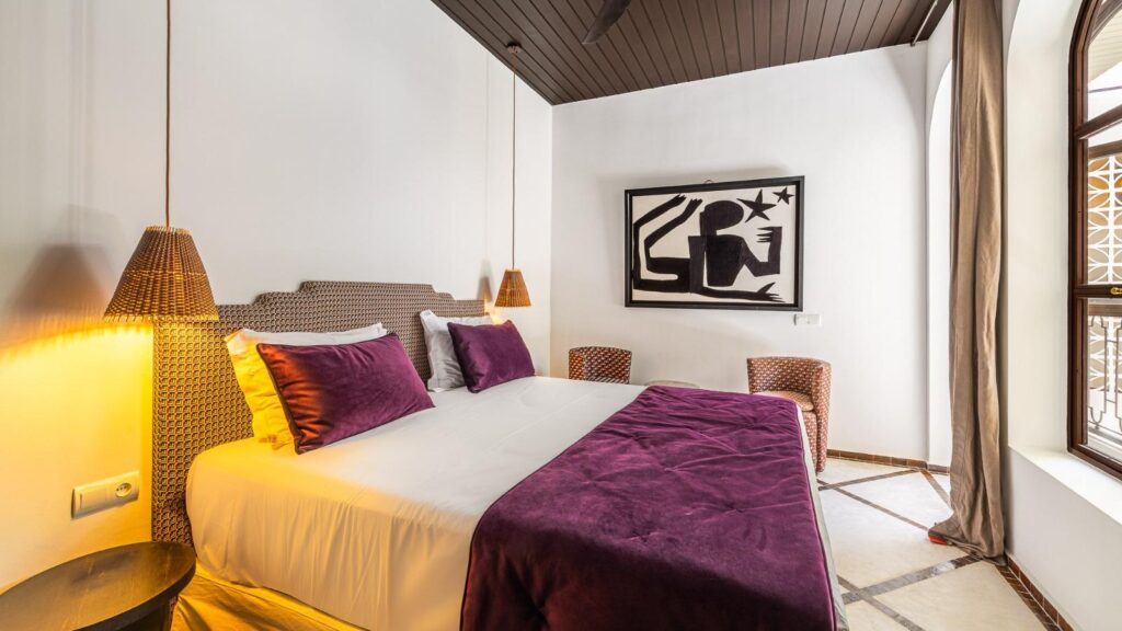 chambre prune riad luxe Marrakech
